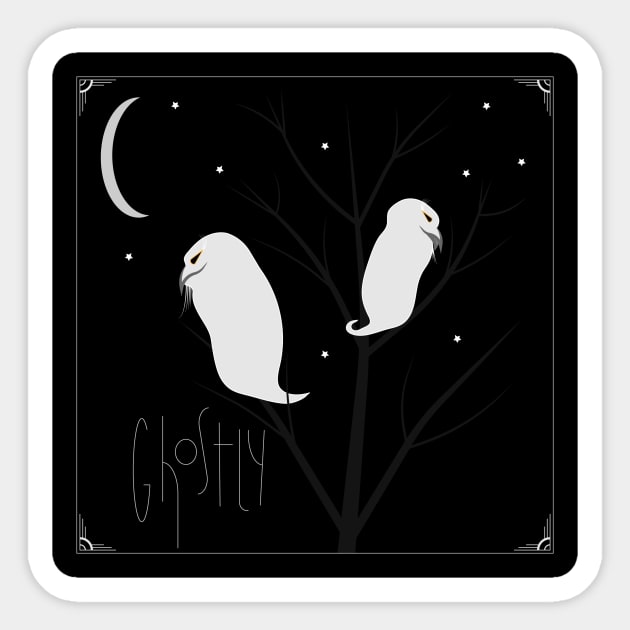 Ghostly Sticker by Lunalora